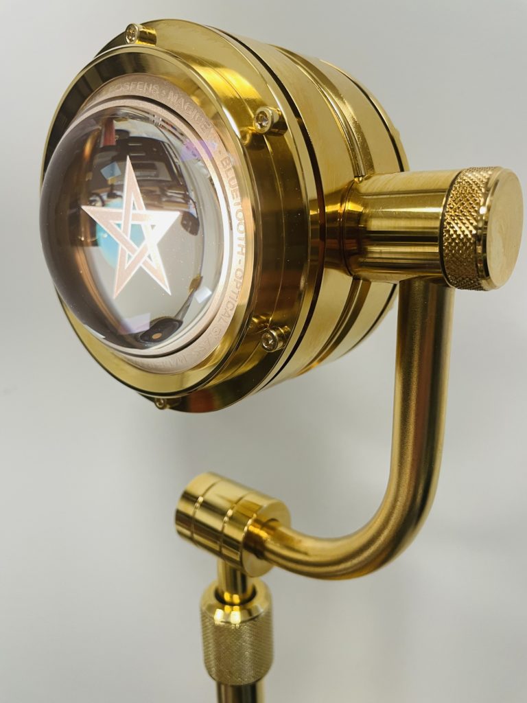 Lampe de bureau Full Gold24K avec lentille sur-mesure